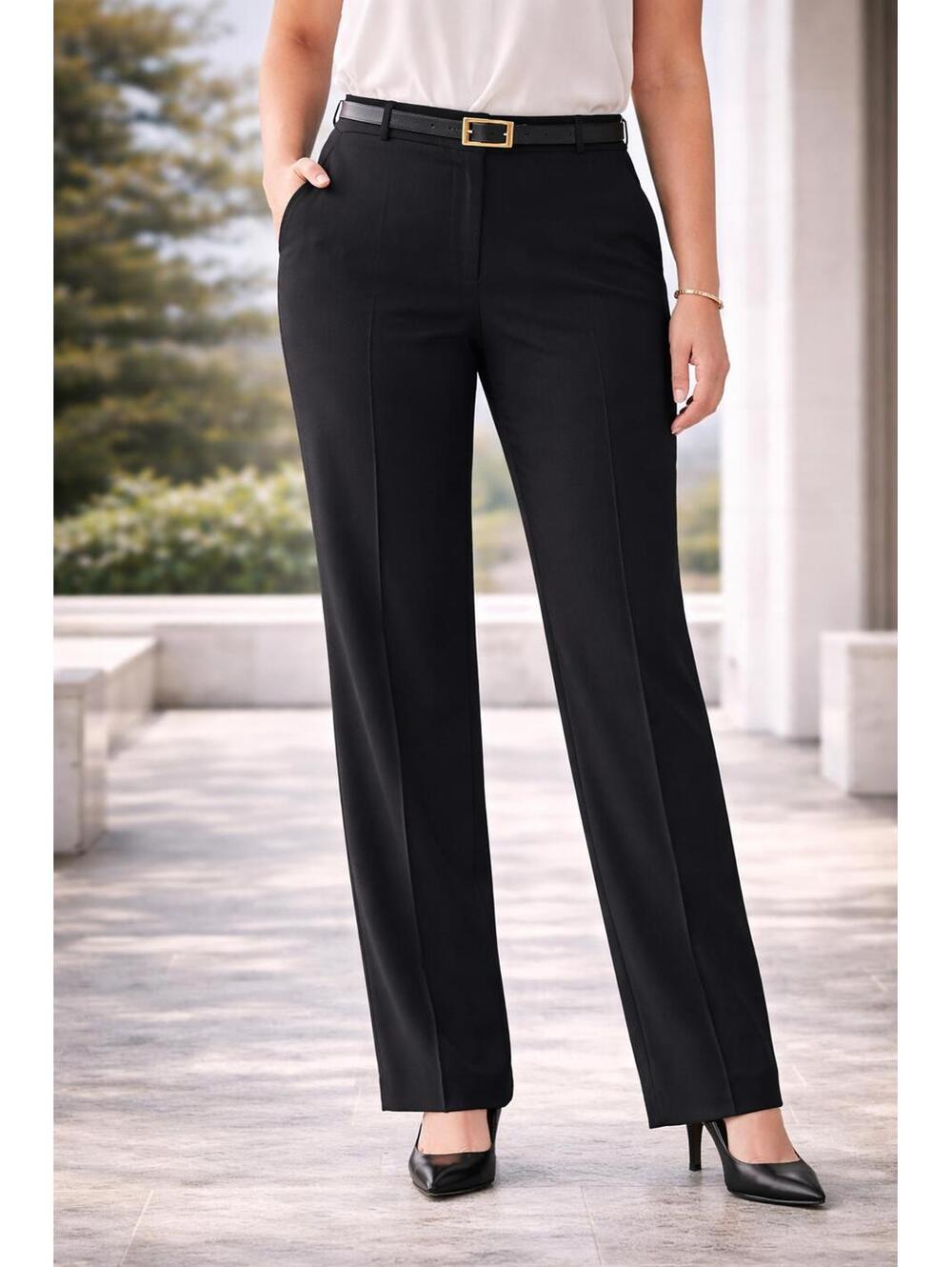 Lafayette 148 Black Pants Size 14 Tailored